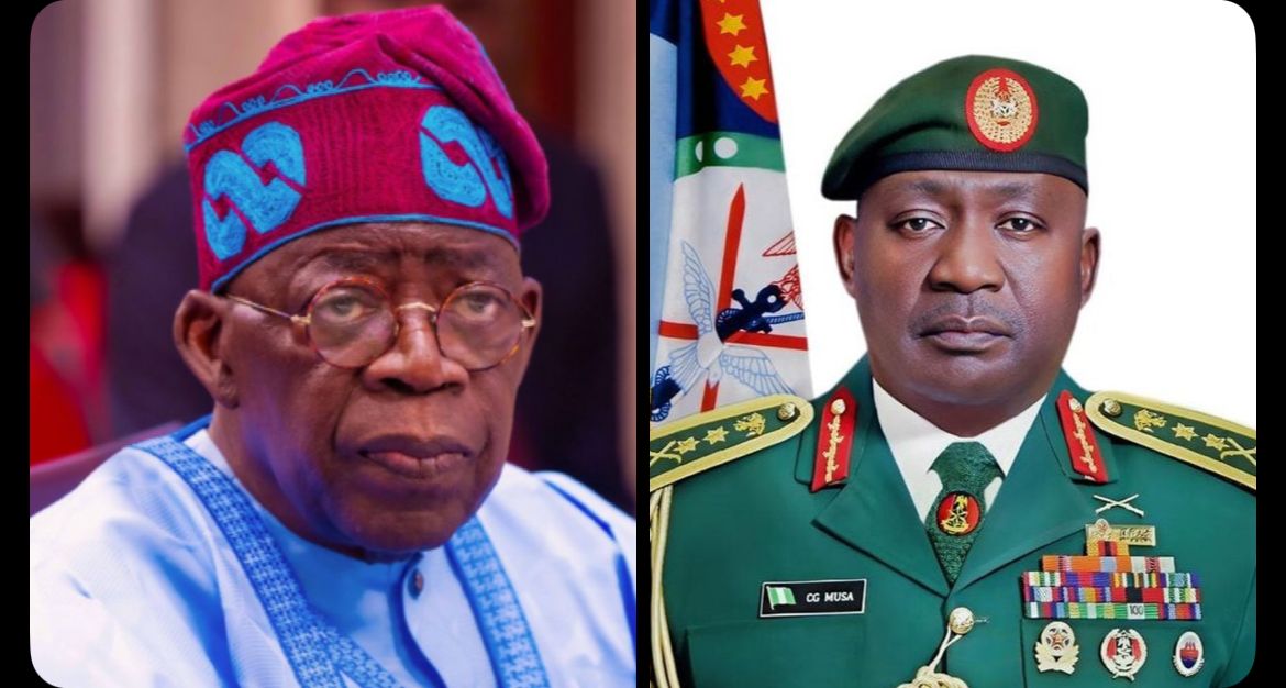 Tinubu, Former Chief of Defence Staff General Christopher Musa in Closed Door Meeting at Aso Rock