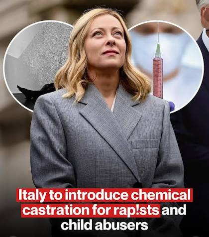 Italy Pushes for Chemical Castration of Rapists, Pedophils