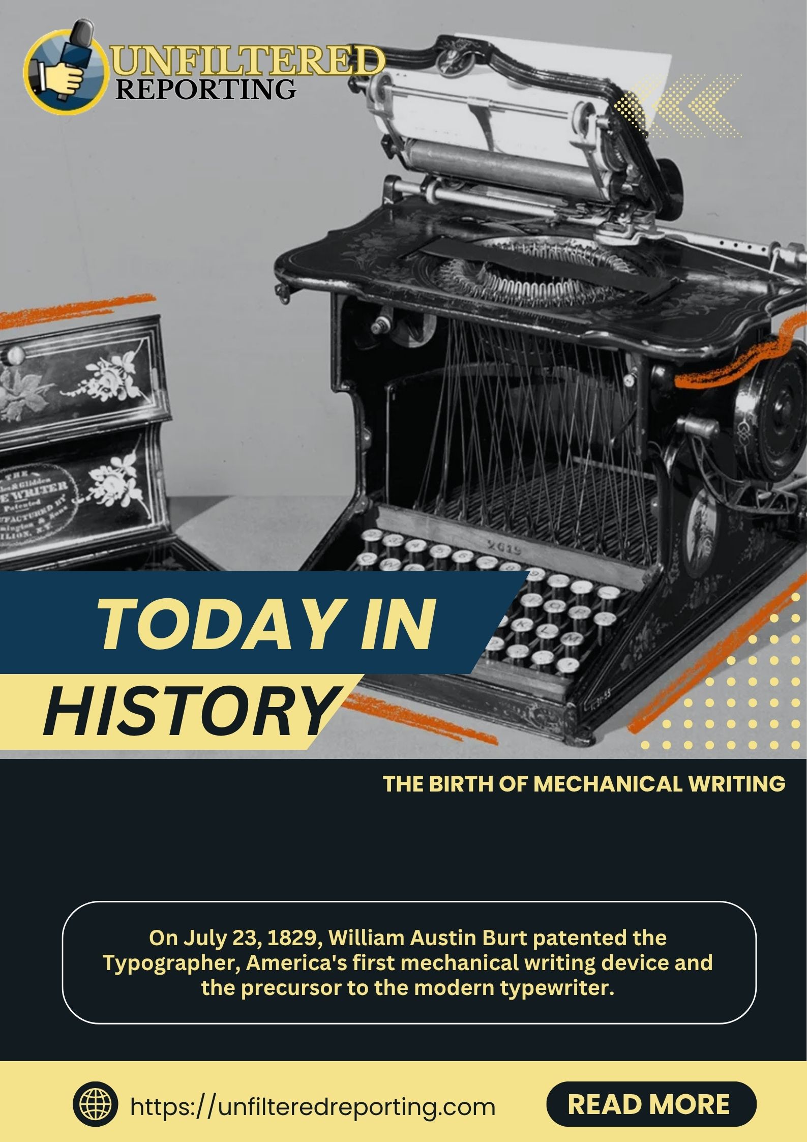 Today in History: The Birth of Mechanical Writing